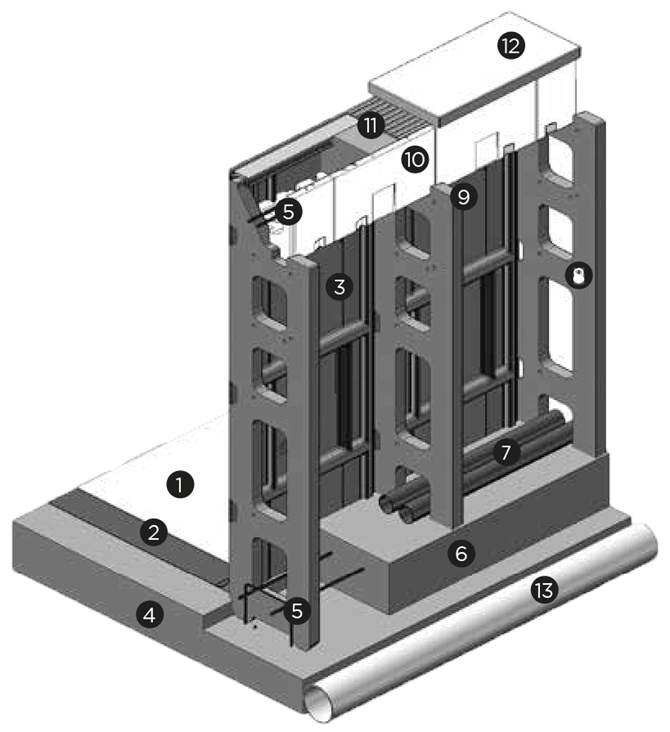 Illustration structure focus détourée